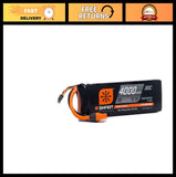 11.1V 4000mAh 3S 30C LiPo battery with IC3 connector, black case and orange leads