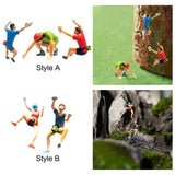 1:87 Rock Climbing Figure People Model Layout Hand Painted Dioramas Collections