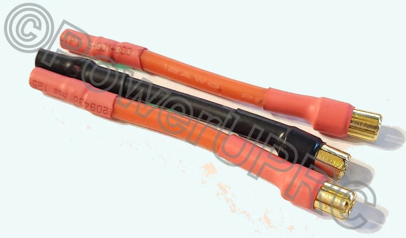 3.5mm Female to 6.5mm Male ESC Adapter Connector 5CM Extension Battery