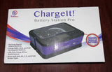 Charge It Battery Station Pro By Digital Treasures Model #08769 Purple Battery