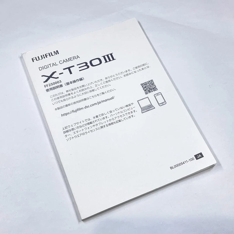Near Original FUJIFILM X-T30II Instruction Manual