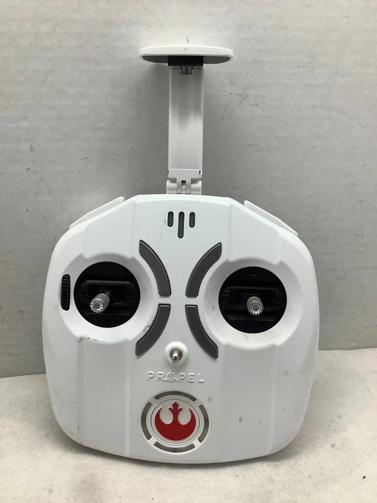 Propel Star Wars T-65 X-Wing drone remote controller, white with two joysticks and fire button