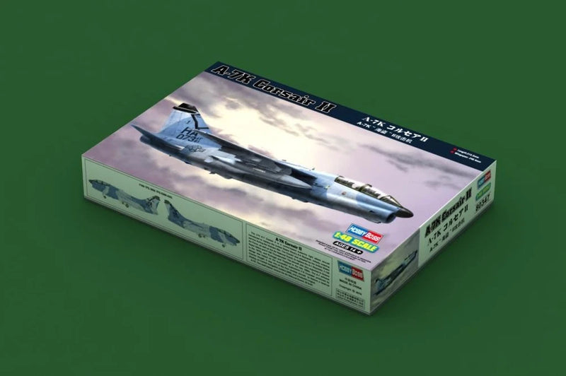 HobbyBoss 1/48 A-7K Corsair II aircraft model kit in retail box
