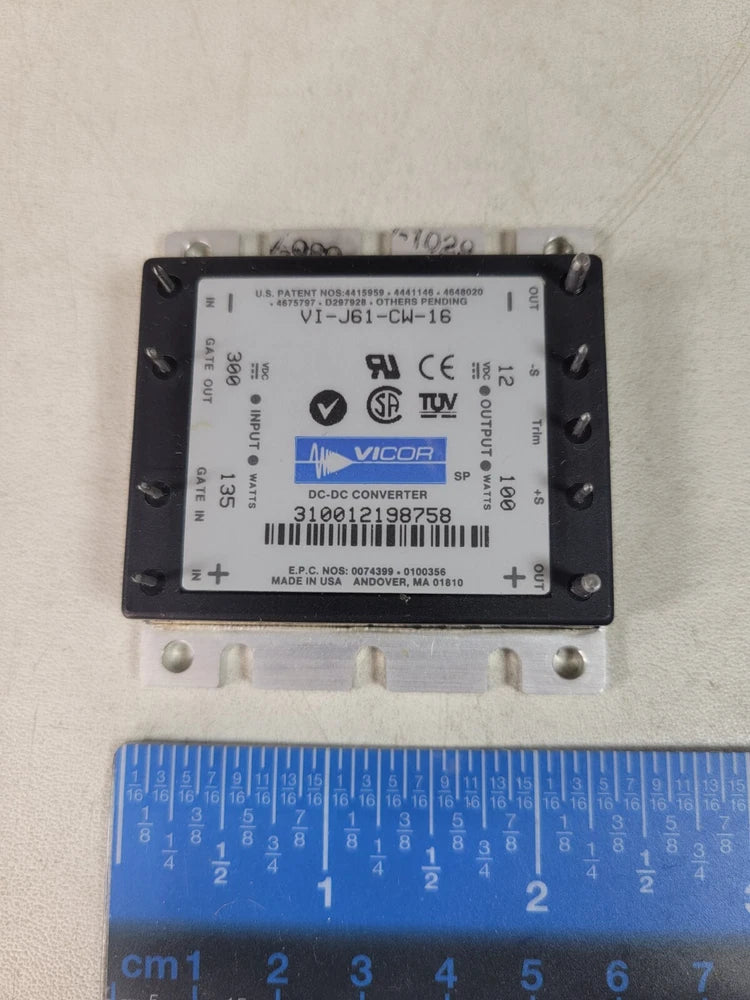 (1 NEW) Vicor VI-J61-CW-16 DC-DC Converter INPUT 300VDC 135W OUTPUT 12VDC 100W
