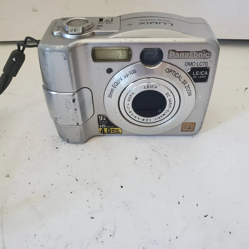 Panasonic Lumix DMC-LC70 4MP CCD Sensor Compact Digital Camera FOR PARTS