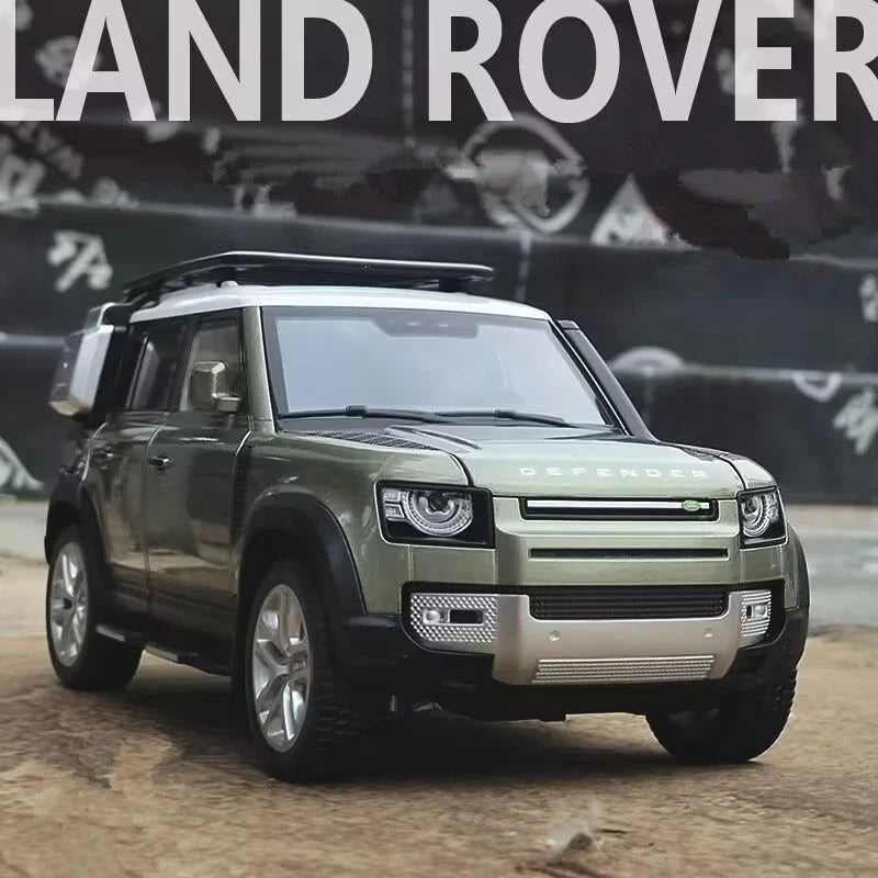 1:32 Land Rover Defender 110 Alloy Metal Car Model Diecast Sound and Light Gift