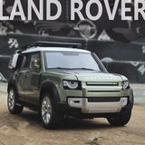 1:32 Land Rover Defender 110 Alloy Metal Car Model Diecast Sound and Light Gift