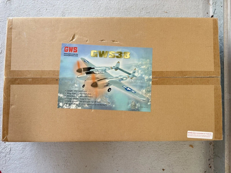 GWS GWS38 RC Airplane Kit New Sealed Box Twin Engine Plane