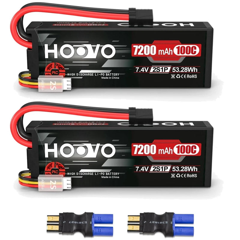 High Performance 7200mAh RC Lipo Battery 2 Pack Battery
