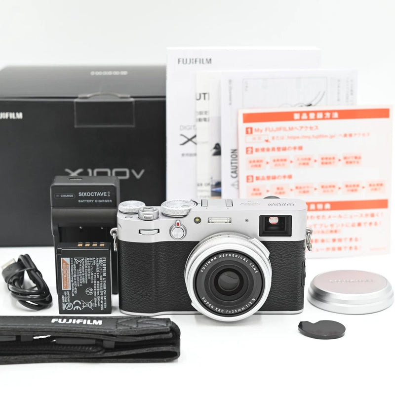 FUJIFILM X100V Silver X100V-S (24 shots) Compact Digital Camera US STOCK