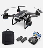 DEERC D50 Drone 2K UHD FPV Wide Angle Camera Waypoints 2 Batteries and Carry Bag