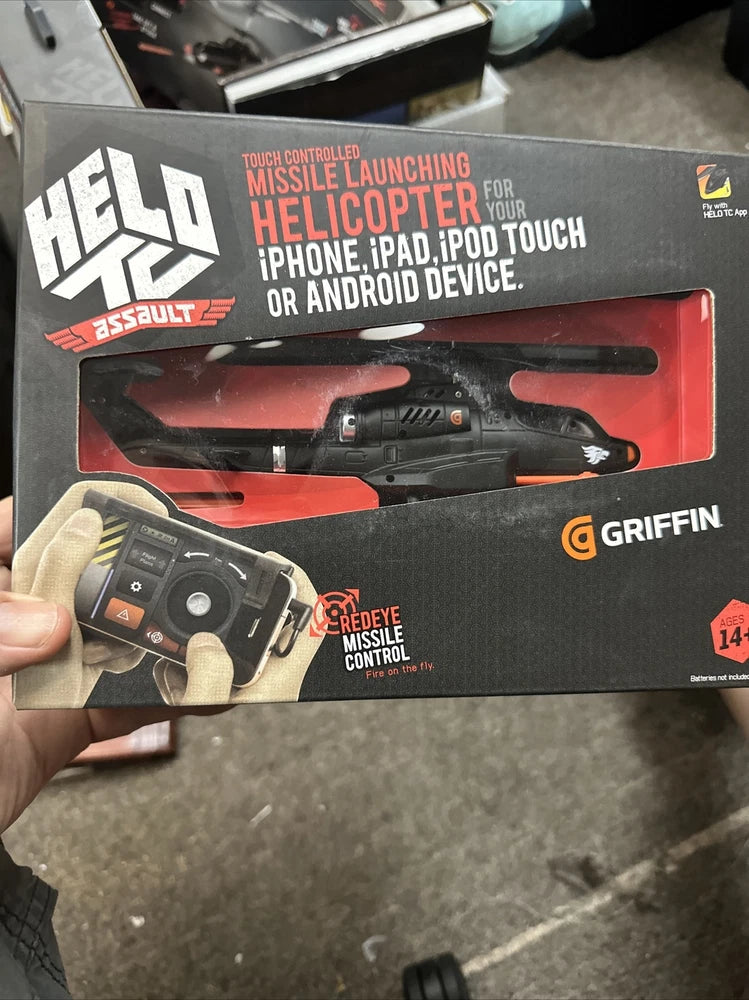 Griffin Helo TC Assault Touch Controlled Missile Launching Helicopter iPhone NEW