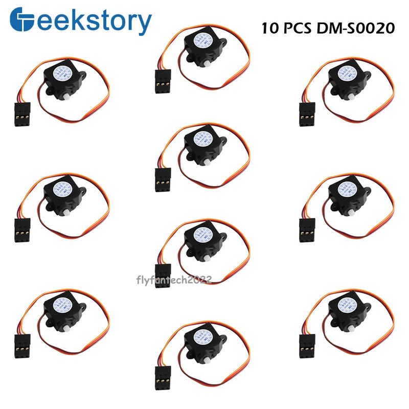 10PCS DM-S0020 2g Micro RC Servo with JR Connector 3.7-5V for RC Parts FPV Drone