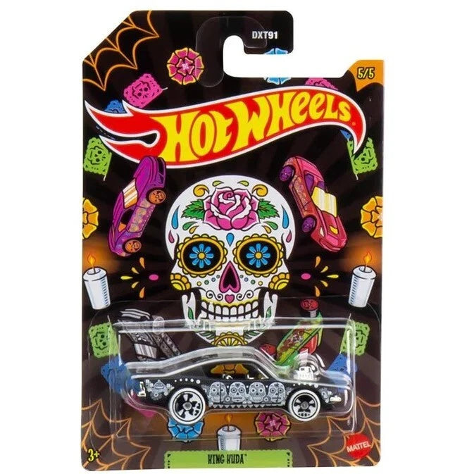 Hot Wheels 1/64 Happy Halloween King Kuda Car Metal Diecast Car Model Toy