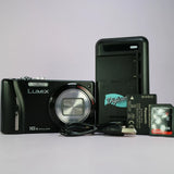 Panasonic Digital Camera Lumix DMC-TZ19 14.1MP Black Tested Full Working Set