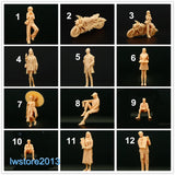 1/64 1/43 Girl Man Scene Props Miniatures Figures Model For Cars Vehicles Toys