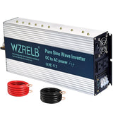 WZRELB 3500W 48VDC to 120VAC Pure Sine Wave Power Inverter RV car home camp new