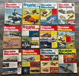 SCALE MODELS Magazine 1971 12pc Lot Hobby Model Kit UK Airplane Boat Car Figures