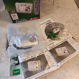 Fujifilm FinePix A303 3.2MP Digital Camera Silver - Tested Works In Box