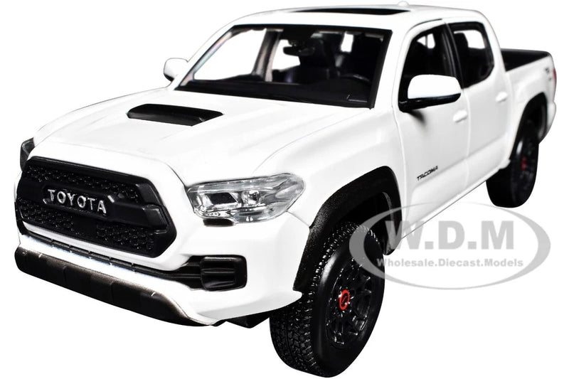 2023 TOYOTA TACOMA TRD PRO PICKUP WHITE 1/27 DIECAST MODEL CAR BY MAISTO 32910