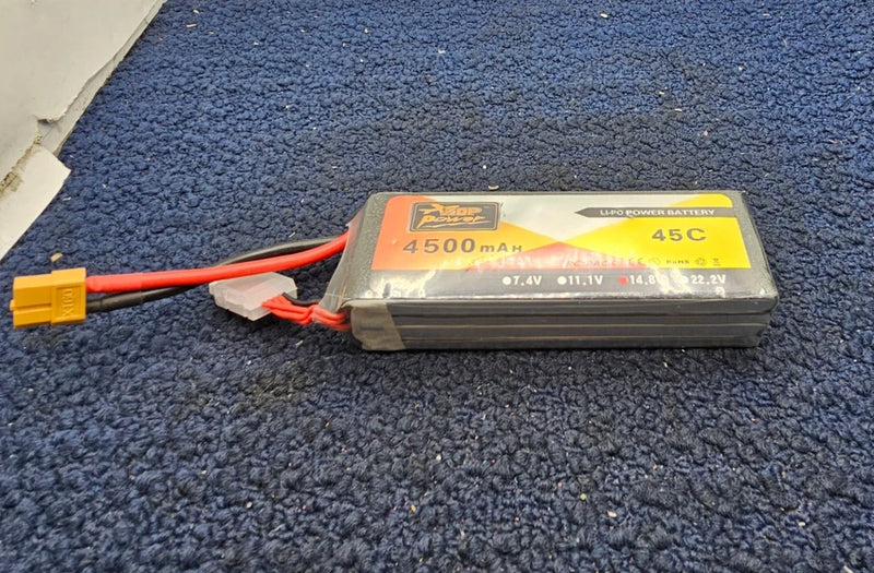 Zop Power 45C 14.8V 4500mAh T Plug RC Lipo Battery for RC Car Boat FPV Drone Battery