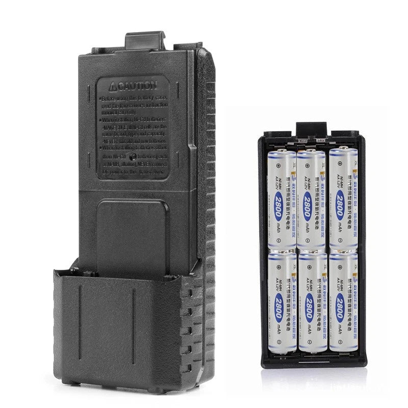 6xAA Battery for Case for Shell Box For Two Way Radio UV-5R UV-5RE Plus Battery