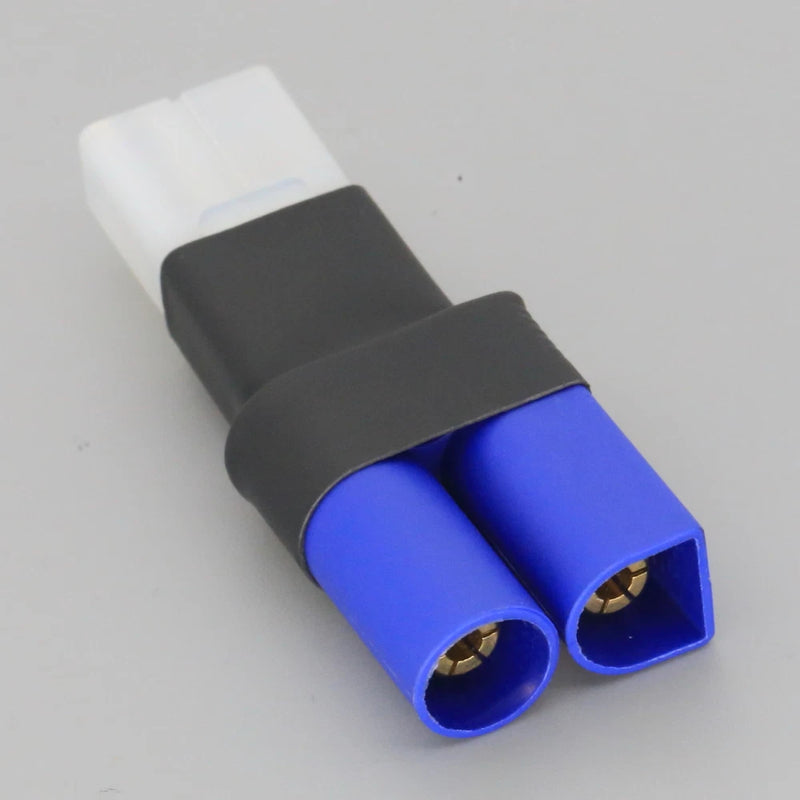 EC5-to-Tamiya male adapter, dual blue connectors with black housing, no wires