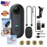 Mini Body Camera 1080p HD Hands-Free Grey 32GB CMOS Compact Wearable Cam