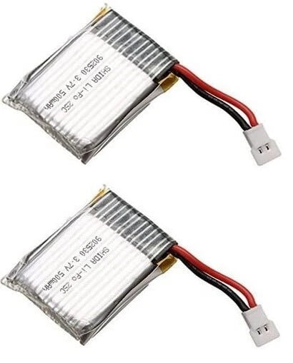 Park10 2Pcs 500mAh 3.7V Lipo Battery for Wltoys F949 P707 Airplane Helicopter