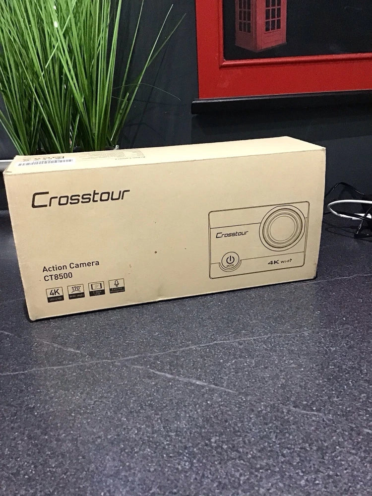 Crosstour CT8500 Action Camera 4K Ultra HD, Wide Angle Lens, 2" Screen. New