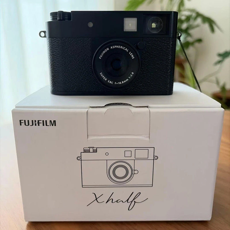 FUJIFILM xhalf Black Compact Digital Camera Tested Working Seller Japan