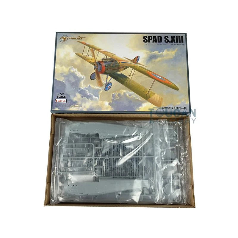 Trumpeter 1/24 Scale SPAD S.XIII Fighter Aircraft Plastic Plane Model 62401