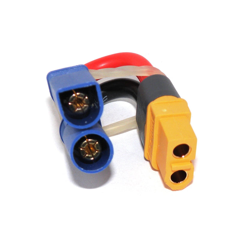 Lipo Battery Adapter EC5 Male to XT60 Female 12AWG High Temperature Wire Cable L