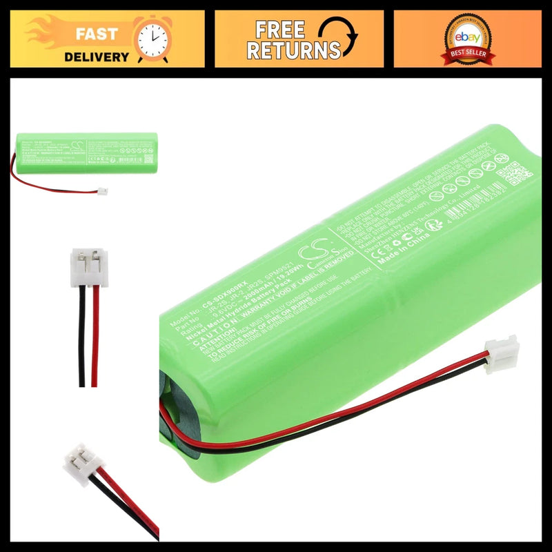 2000mAh Transmitter Battery Replacement for DX6 DX7 JR2S XP Series - High Capaci Battery