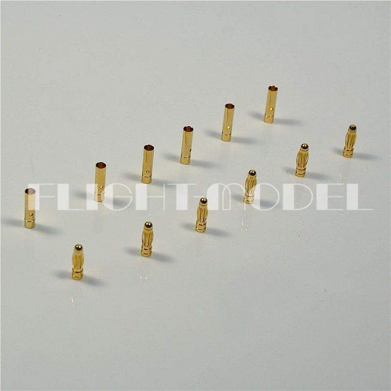 10 pairs 3mm Banana Gold Bullet Connector for DIY Lipo ESC Battery