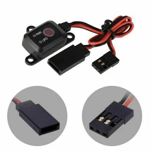 Power Switch MCU on/off Controlled LiPo NiMH Battery Voltage for 1/10 1/8 RC Car
