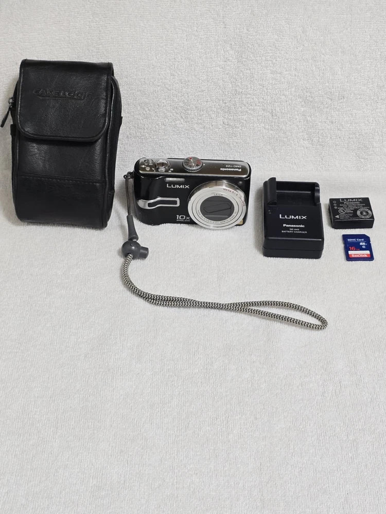 Panasonic Lumix DMC-TZ3 7.2MP Digital Camera 10x Zoom Bundle Japan Tested