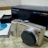 Panasonic DMC TZ1 Compact Digital Camera MEGA OIS Gold 10x Zoom Excellent