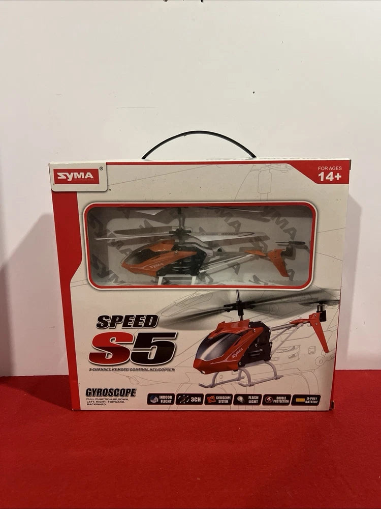 Syma S5 3 Channel Remote Control Helicopter With USB Charging Cable Tested.