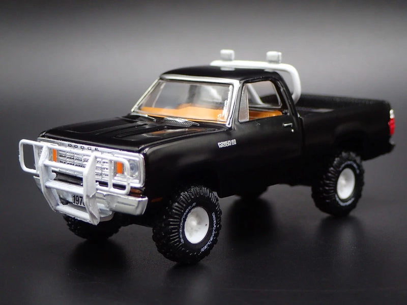 1978 78 DODGE 150 POWER WAGON PICKUP TRUCK. 1/64 SCALE DIORAMA DIECAST MODEL CAR