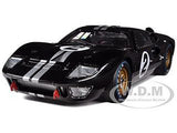 1966 FORD GT-40 MK II #2 BLACK 1/18 DIECAST MODEL CAR SHELBY COLLECTIBLES SC408
