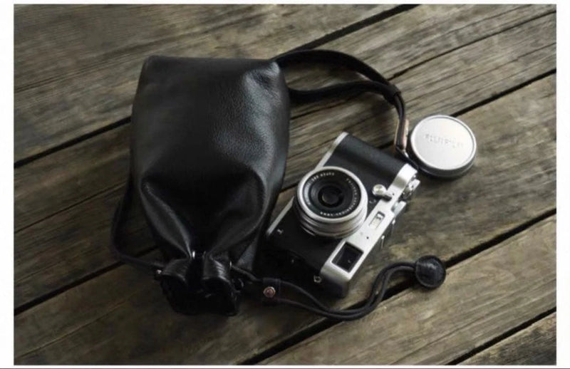 Genuine Leather Camera And Lens Storage Bag For FUJIFILM X100 And Other Models,