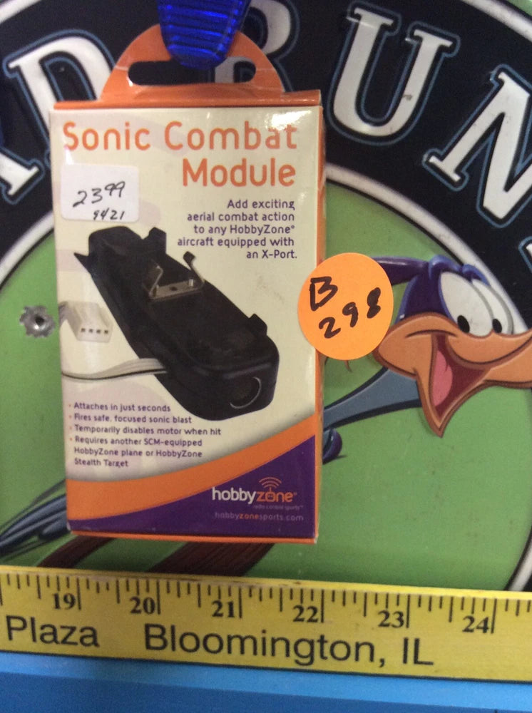 Sonic Combat Module cardboard box with clear window and HobbyZone branding