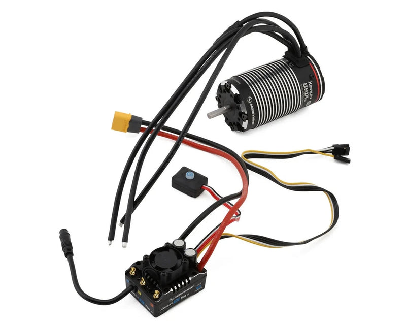 RC crawler motor and ESC combo with wiring harness and connectors