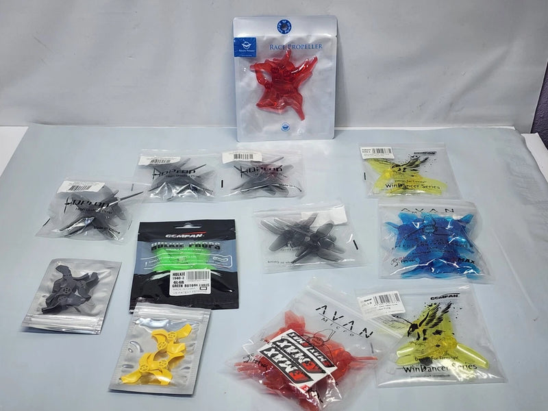 Lot of Misc Drone Props ~ Azure Race Propeller ~ Gemfan ~ HQ Prop ~ Avan Propeller