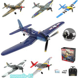 VOLANTEX P51 F4U P40 Spitfire RC Plane 2.4G 4CH Remote Airplane Stunt Glider RTF
