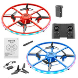 UFO Drone with Colorful Lights RC Quadcopter ?C Orange | Indoor & Outdoor Mini Dr