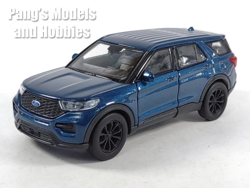 4.75 Inch 2023 Ford Explorer 1/42 Scale Diecast Model by Welly - BLUE