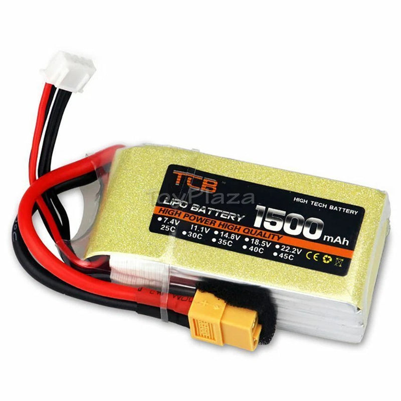 11.1V 1500mAh rechargeable Lipo Battery XT60 plug for RC Plane Helicopter Drone Battery
