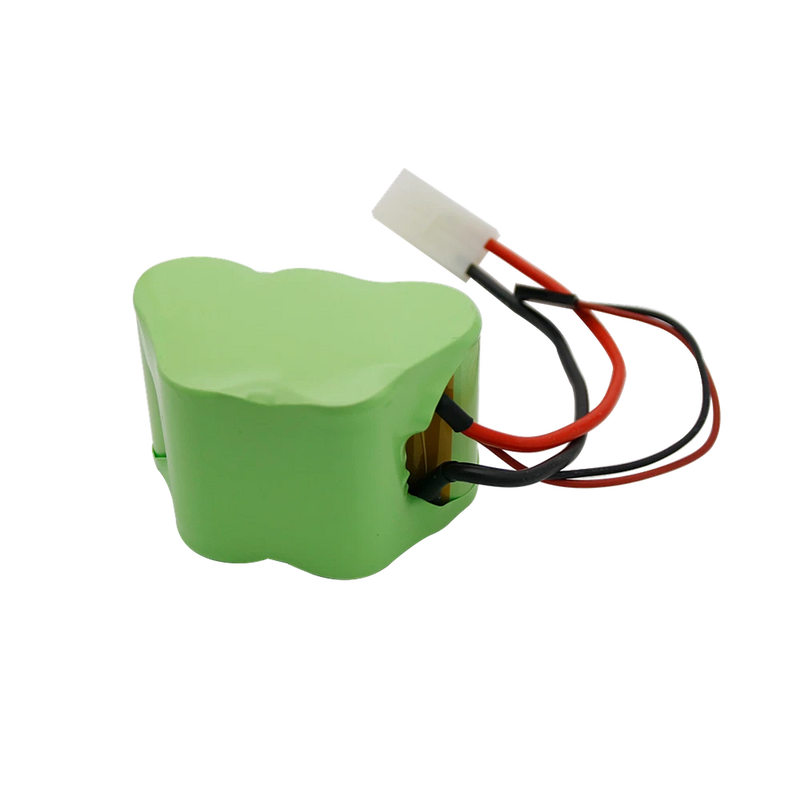 Ni-MH 6V 2000mAh battery pack, green pack with red/black wires and white connector